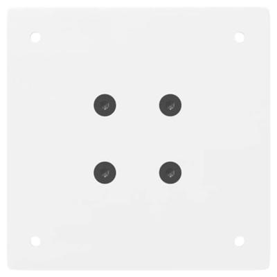 Console tafelpoten 4 st 72 cm staal wit