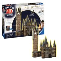 Ravensburger 3d puzzel hogwarts astronomie toren (night edition), 540st. - thumbnail