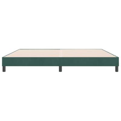 Boxspringbed zonder matras 180x220 cm fluweel donkergroen