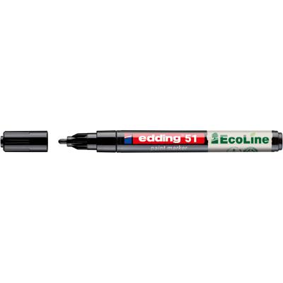 Paintmarker edding 51 eco waterbasis 1-2mm zwart