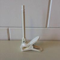 Knijper met staaf 15 cm kleur wit - thumbnail