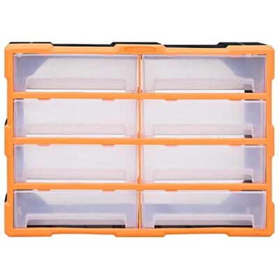 VidaXL Organiser met 8 grote lades 52x16x37 cm