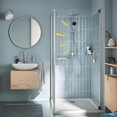 Grohe QuickFix Vitalio Start 250 glijstangset met regendouche en 3 straalsoorten chroom
