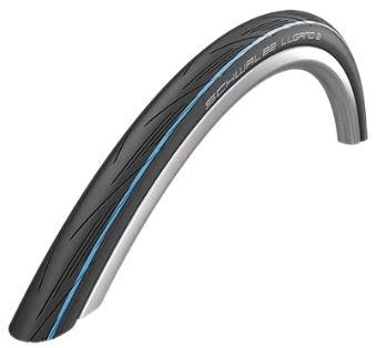 Schwalbe Vouwband lugano 2 k-guard 28 x 1.00" / 25-622 mm - zwart met blauwe strepen Schwalbe Vouwband lugano 2 k-guard 28 x 1.00" / 25-622 mm - zwart met blauwe strepen