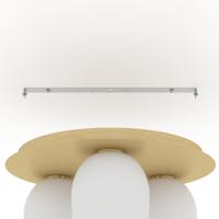 Eglo Gouden plafondlampManzanares met wit glas - 900304 - thumbnail