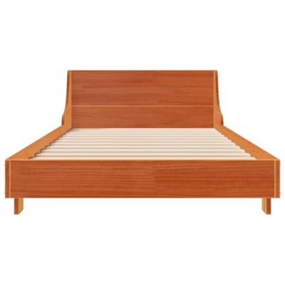 Bedframe zonder matras massief grenenhout wasbruin 90x190 cm Bedframe zonder matras massief grenenhout wasbruin 90x190 cm
