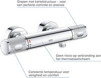 Douchekraan Thermostatisch GROHE QuickFix Precision Feel 120mm M kop Chroom - thumbnail