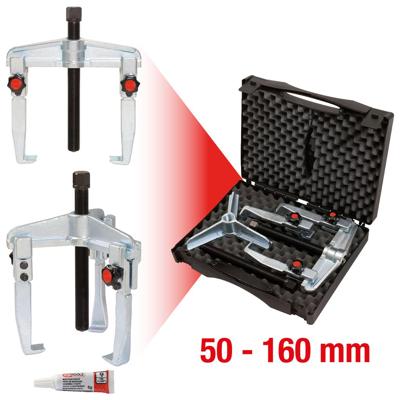 KS Tools 6251703 Poelietrekkerset Spanbereik 50 - 160 mm Aantal haken 3 KS Tools 6251703 Poelietrekkerset Spanbereik 50 - 160 mm Aantal haken 3