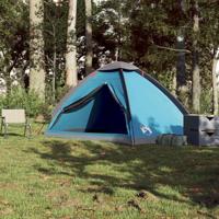 Koepeltent 4-persoons waterdicht blauw - thumbnail