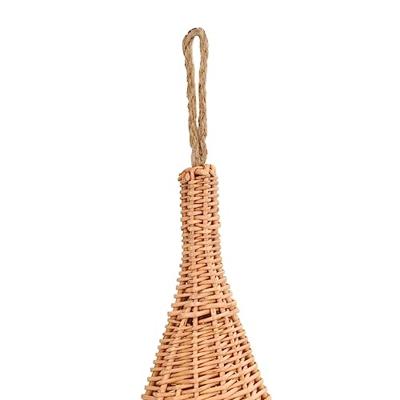 VidaXL Kattenhuis met kussen tipi 40x60 cm natuurlijk wilgen - thumbnail