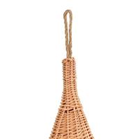 VidaXL Kattenhuis met kussen tipi 40x60 cm natuurlijk wilgen - thumbnail