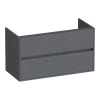 Brauer Adore - Onderkast - 100 cm - met 2 Softclose Lades Greeploos en 1 Sifon Uitsparing - Timber Grey - thumbnail
