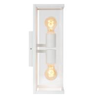 Lucide CLAIRE - Wandlamp Binnen/Buiten - 2xE27 - IP54 - Wit - thumbnail