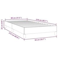Boxspring zonder matras fluweel donkergroen 80x210 cm - thumbnail