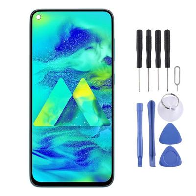 Origineel PLS TFT materiaal LCD-scherm en digitizer volledige assemblage met frame voor Galaxy M40