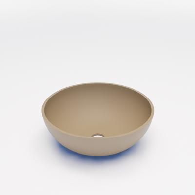 Waskom BWS Dorn 40X40X15 cm Rond Solid Beige Mat Boss & Wessing