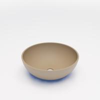 Waskom BWS Dorn 40X40X15 cm Rond Solid Beige Mat Boss & Wessing - thumbnail