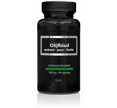 APB Holland Olijfblad extract forte puur 500mg 90 Capsules APB Holland Olijfblad extract forte puur 500mg 90 Capsules