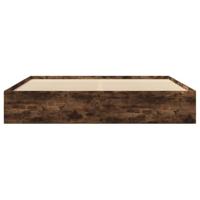 Bedframe zonder matras hout gerookt eikenkleurig 180x200 cm - thumbnail