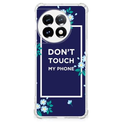 OnePlus 11 Anti Shock Case Flowers Blue DTMP OnePlus 11 Anti Shock Case Flowers Blue DTMP