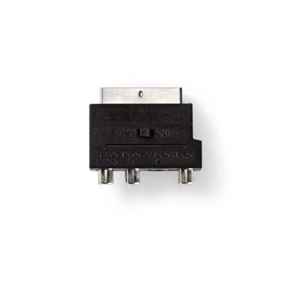 SCART-Adapter | SCART male - 3x RCA female + S-Video female