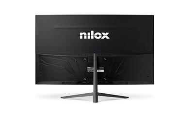 Nilox NXM272K14401 Gebogen Gaming-Monitor 27 Inch, 2K Met 144 Hz Frequentie En 1 Ms Responstijd, HDMI-Ingangen En DP, Heldere En Scherpe Beelden Voor Vloeiend Spelen