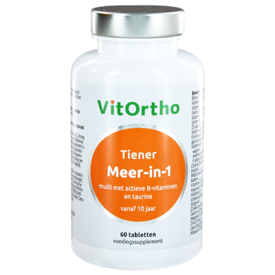 VitOrtho Meer In 1 Tiener Tabletten 60st VitOrtho Meer In 1 Tiener Tabletten 60st