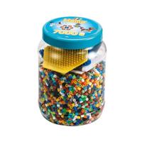 Hama Strijkkralen Multicolor met Hond en Zeshoekplaat 7000 Stuks - thumbnail