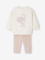 Disney® WINNIE DE POEG babyset fleece sweater + legging van fluweel / velours vanille - thumbnail
