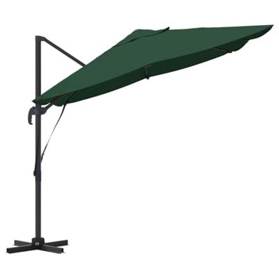 VidaXL Parasol groen 351 x 250 x 260 cm polyester en aluminium