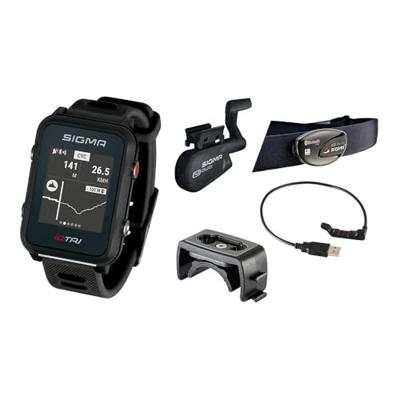 Sigma iD.TRI Set Sporthorloge GPS - Zwart