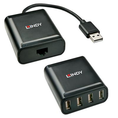 Lindy hub & concentrator USB 2.0 Zwart Lindy hub & concentrator USB 2.0 Zwart