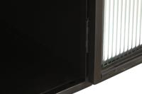 Dressoir DKD Home Decor Natuurlijk Zwart Gouden Metaal Mangohout (145 x 40 x 85 cm) - thumbnail