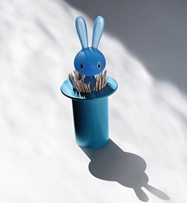 Alessi Magic Bunny Tandenstokerhouder kunststof zwart