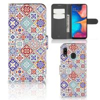 Samsung Galaxy A30 | Bookcase | Tiles Color - thumbnail