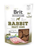 BRIT Meat Jerky Coins Rabbit - traktatie voor hond - 80g - thumbnail