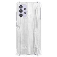 Samsung Galaxy A32 4G | A32 5G Enterprise Editie Stevig Telefoonhoesje White Wood - thumbnail