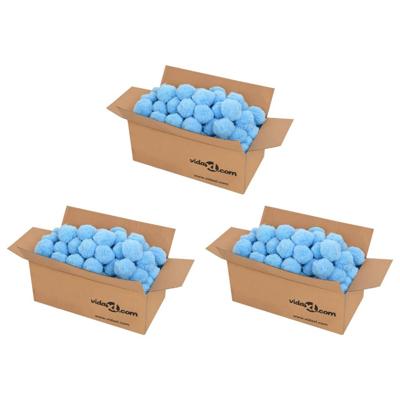 Zwembadfilterbolletjes antibacterieel 2100 g polyetheen blauw