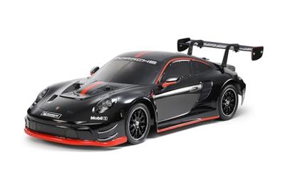 Tamiya 1:10 RC auto Elektro On-Road RC Autos Porsche 911 GT3R (992) Lac.TT-02 Zwart 4WD TT-02 2,4 GHz Gelakt