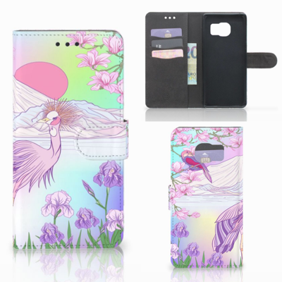 Samsung Galaxy S7 Edge Telefoonhoesje met Pasjes Bird Samsung Galaxy S7 Edge Telefoonhoesje met Pasjes Bird