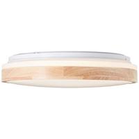 Brilliant PlafondlampBrodsky Ø 39cm wit met hout - G99790/75 - thumbnail