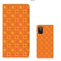 Samsung Galaxy A41 | Hoesje met Magneet | Batik Oranje - thumbnail