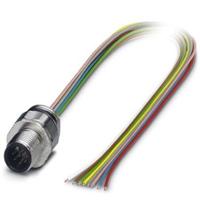 Phoenix Contact 1513787 Sensor/actuator inbouwconnector M12 Aantal polen (sensoren): 8 Stekker, inbouw 0.50 m 1 stuk(s) - thumbnail