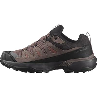 Salomon X ULTRA 360 LEATHER GORE-TEX Lage Wandelschoen Dames Cognac/Peppercorn/Black 8,5
