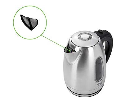 Adler AD 1223 waterkoker 1,7 l Zwart, Roestvrijstaal 2200 W