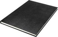 Kangaro k-5321 schetsboek a4 creme 120gr blanco papier, 140 blz hard cover imprint slang zwart - thumbnail