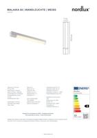 Wandlamp badkamer wit LED & stopcontact Malaika 68 cm boven spiegel - thumbnail