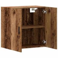 Wandkast 60x31x60 cm bewerkt hout oud houtkleurig - thumbnail
