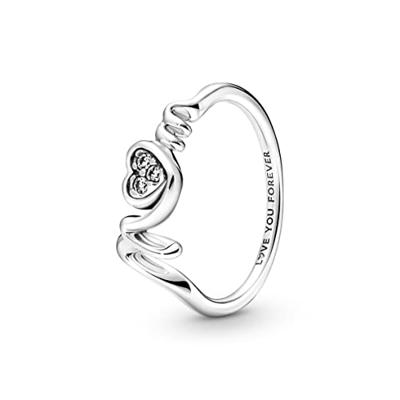 Pandora 591162C01 Armband Sparkling Endless Hearts zilver-zirconia wit - thumbnail