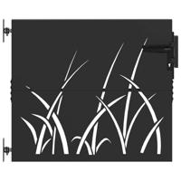 Tuinpoort met slot Zwart 85 x 100 cm Poedergecoat staal - thumbnail